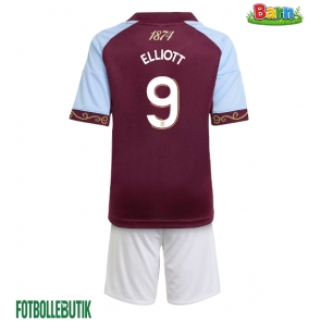 Aston Villa Harvey Elliott #9 Hemmaställ Barn 2025-26 Kortärmad (+ Korta byxor)